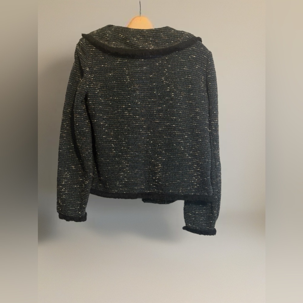 DKNY open-front tweed blazer jacket - Picture 3 of 5